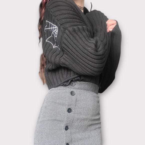 Disturbia Catch Feelings Embroidered Knit Bolero Size S - Picture 11 of 12